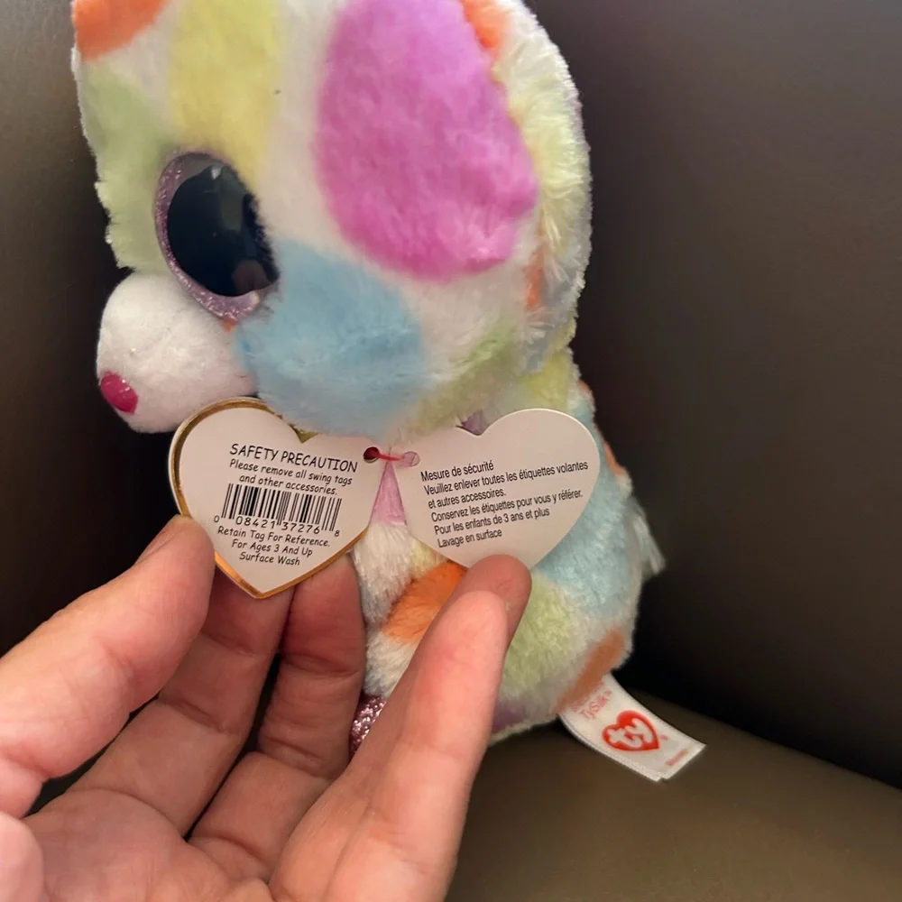 TY Beanie Boos - BLOOMY the Rainbow Bunny (Glitter Eyes)(6